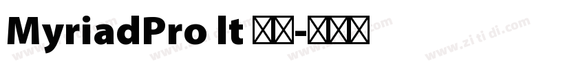 MyriadPro lt 普通字体转换
